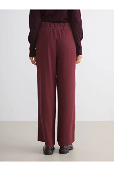 LC Waikiki Wide Leg Women's Trousers with Elastic Waist
