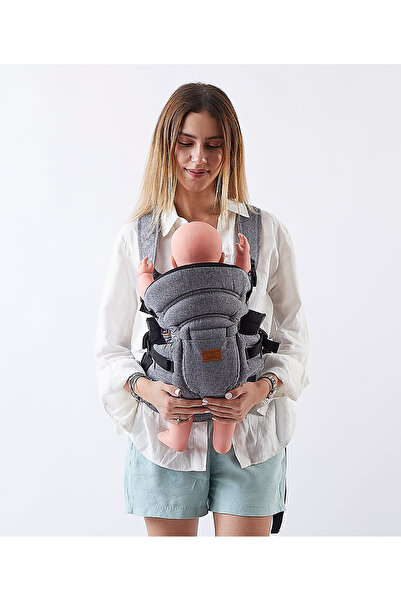 ATS Mamma Premium Ergonomik Air File Kumaş Kanguru Çok Yönlü Bebek Taşıma Çan...
