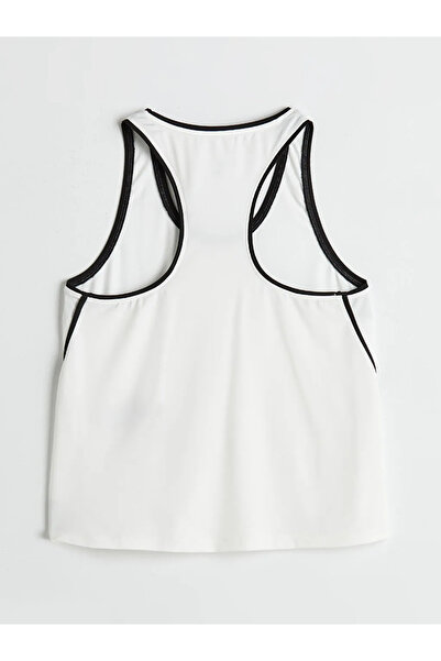 LC Waikiki White U-Neck Women's Sports Tank Top