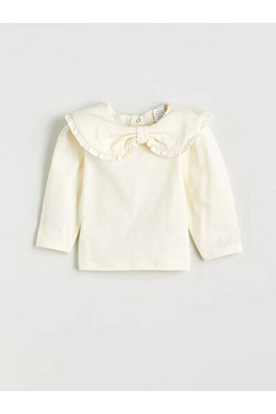 LC Waikiki Baby Collar Baby Girl Sweatshirt and Leggings 2-Piece