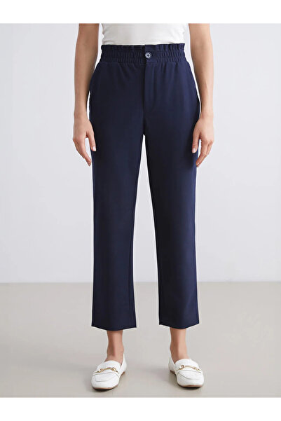 LC Waikiki Carrot Cut Women's Trousers with Elastic Waist