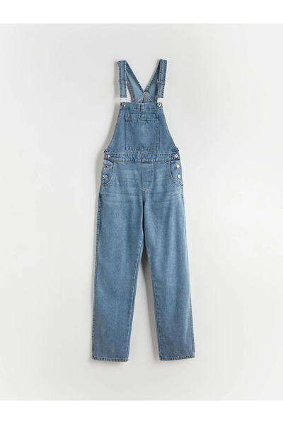 LC Waikiki Square Collar Women's Jean Salopet