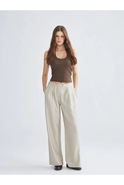 LC Waikiki Halter Collar Ribbed Women's Athlete