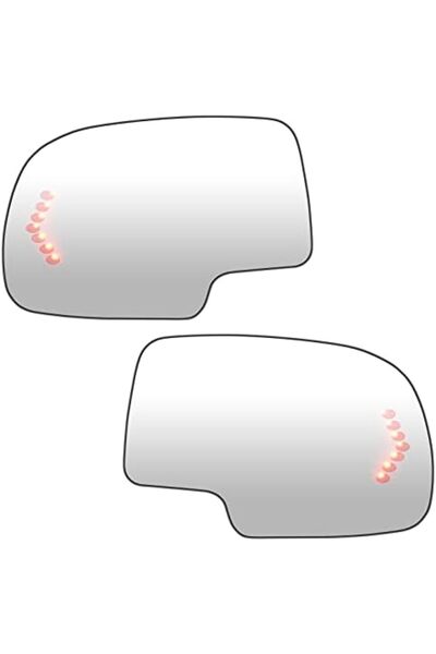 Generic Replacement Side Mirror Glass with Heating and Turn Signal Light