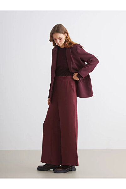 LC Waikiki Wide Leg Women's Trousers with Elastic Waist