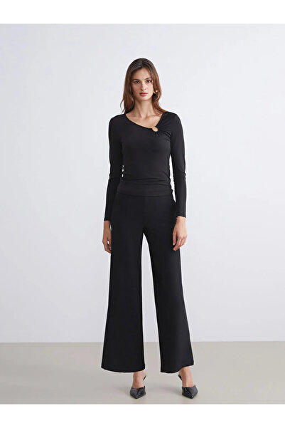 LC Waikiki Elastic Waist Crepe Women's Trousers