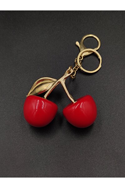 NESGO MODA زخرفة كرز شيمير بلون أحمر مطفي