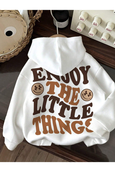 LAYORA Hanorac – Text cu imprimeu cu glugă Swea tricou