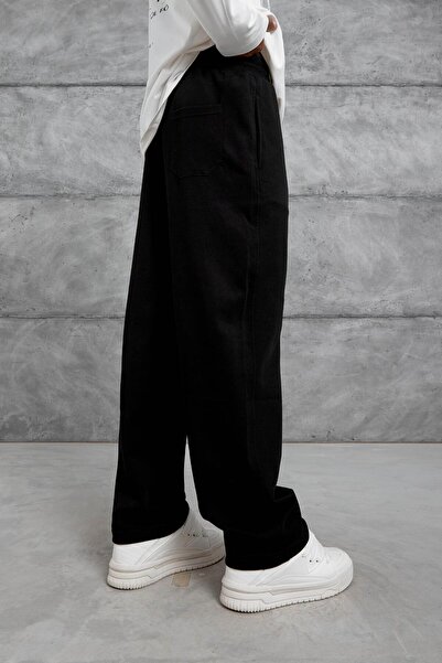 NOMARC Erkek Siyah Basic Model Eşofman Altı