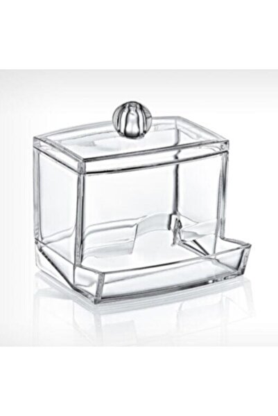 Go İthalat Transparent Cover Ear Cleaning Stick Organizer Storage Box (5273)