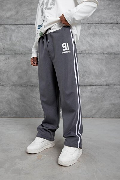 NOMARC Ανδρικό παντελόνι γκρι 91 Curry Pepper με στάμπα