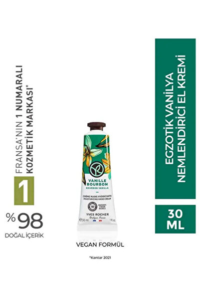 Yves Rocher El Kremi – Nemlendirici & Besleyici – Egzotik Vanilya Özlü, Vegan...