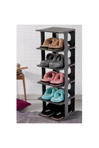 Go İthalat Anthracite - Dark Gray - Gray Luxury Shoe Rack (5273)
