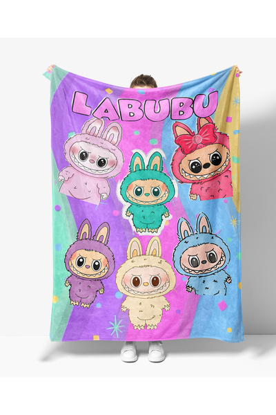 Erays Home Labubu Polar Tv Blanket Polar Soft Blanket Single Blanket