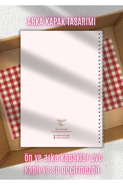 merccuri crafts A4 Spiral Aesthetic School Notebook 50 Sheets- Blank/Unlined/Solid -Pvc Coated Waterproof Hard Cover