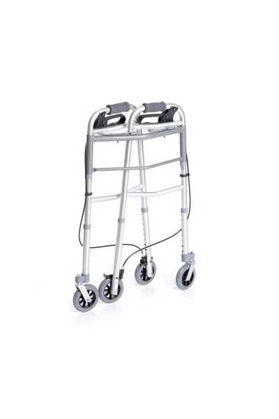 Moretti Spa Folding Walker with 4 Wheels and Brakes - RP742