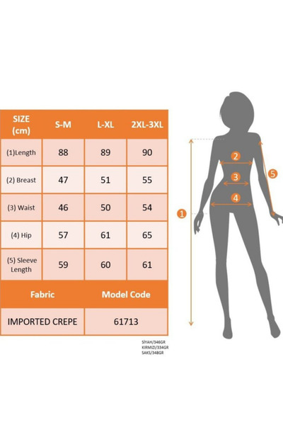 Masspera Kadın V Yaka Uzun Kollu Düğme Detaylı Mini İthal Krep Elbise