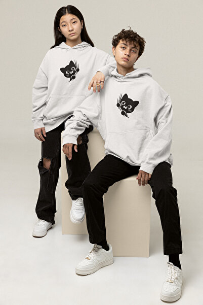 NEVERMIND Combinație de cuplu iubit Design special supradimensionat cu glugă ...