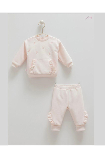 Caramell Barbosa 3 Threaded Embroidered Baby Girl Premium 2-Piece Luxury Set (New Season)