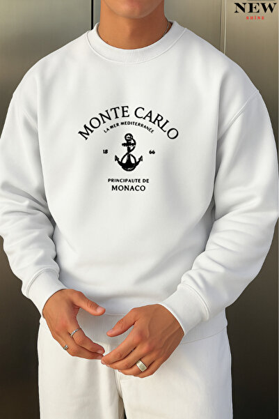 New Shine سويت شيرت مطبوع برقبة دائرية من مونت كارلو