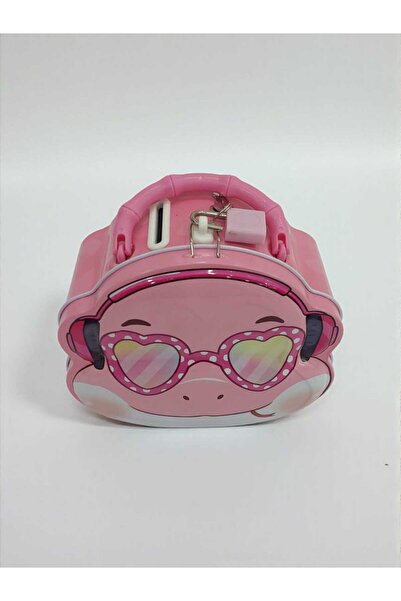 Mrt Character-Shaped Piggy Bank with Lock and Spare Key