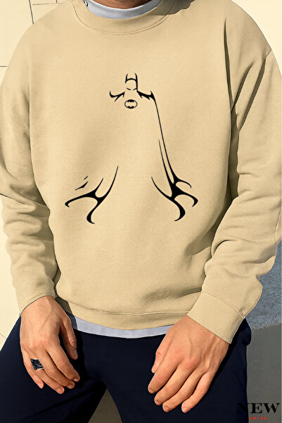 New Shine Batman Printed Crew Neck Sweatshirt