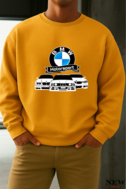 New Shine سترة مطبوعة برقبة دائرية