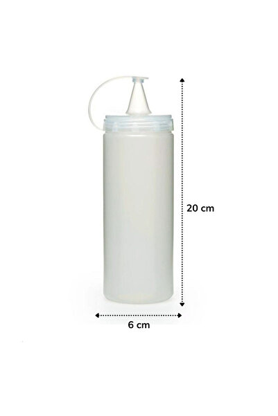 Go İthalat Leak-Proof Oil Bottle Sauce Bottle with Transparent Lid Plastic Oil Container 400 Ml. Ap-9028 (5273)