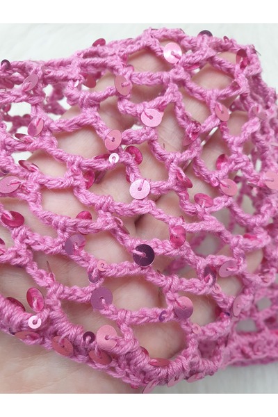 HAPPY HANDMADE Crochet Knitted Beanie/Net Hat/Gift