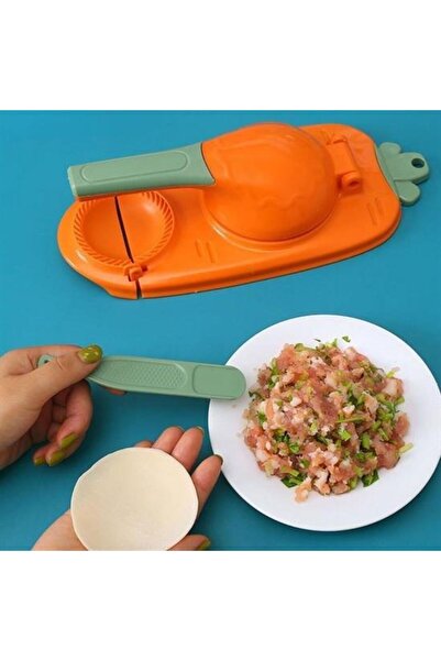 Go İthalat Carrot Design Stylish Practical Dumpling Ravioli Dough Pressing Dumpling Making Mold (5273)