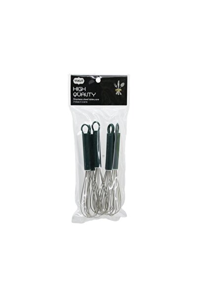 Go İthalat 5-Piece Mini=7.7Cm Metal Whisk with Plastic Handle=7.8Cm Total Length=15.5Cm (5273)