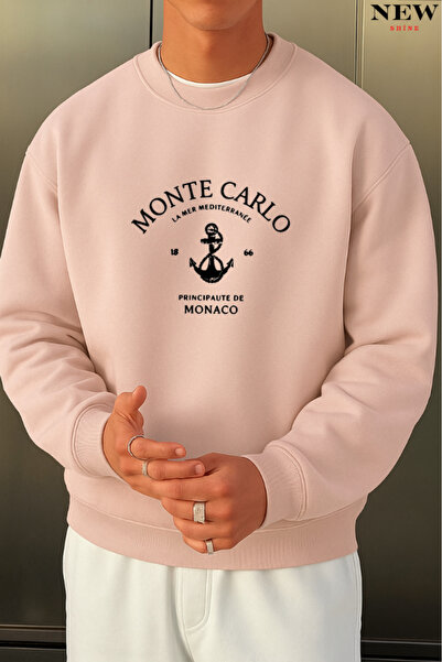 New Shine سويت شيرت مطبوع برقبة دائرية من مونت كارلو