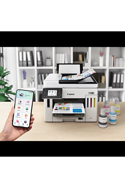 Canon Maxıfy Gx7140, Renkli, Mürekkep Mega Tanklı, Yazıcı, Tarayıcı, Wifi, Lan, Duplex, Orijinal Mür