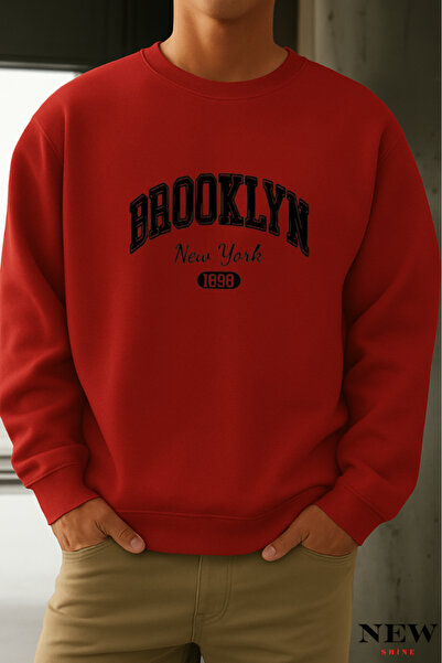 New Shine سويت شيرت برقبة دائرية مطبوعة من بروكلين نيويورك