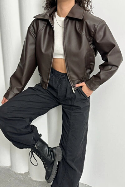 Jaglion Новий сезонний тренд: шкіряна куртка з поясом