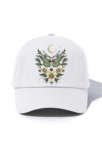 l'eivor Pălărie cu snap pentru femei cu imprimeu Crescent & Butterfly