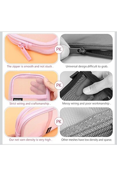 Meyra Accessories angoo special şeffaf fileli geniş kapasiteli lüx sevimli hediyelik kalemlik cüzdan okul öncesi