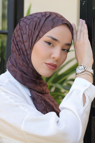 Silk Home Olinda Shawl - Bitter Brown