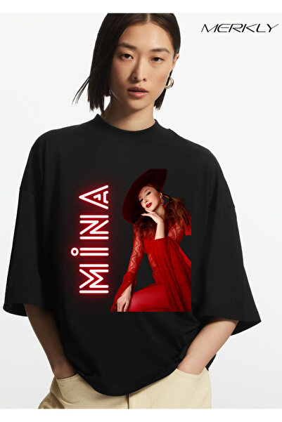 barsdepo Tricou Manifest Mine cu imprimeu , supradimensionat Tricou negru uni...