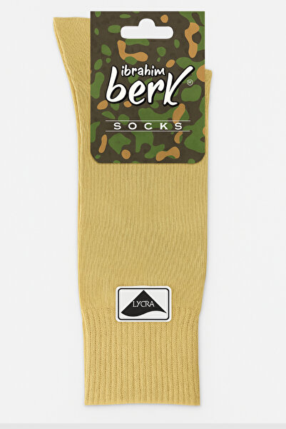 İbrahim Berk 6 Pairs Men Women Desert Color Lycra Cotton Army Socks - Comfortable, Stretchy Long Military Socks