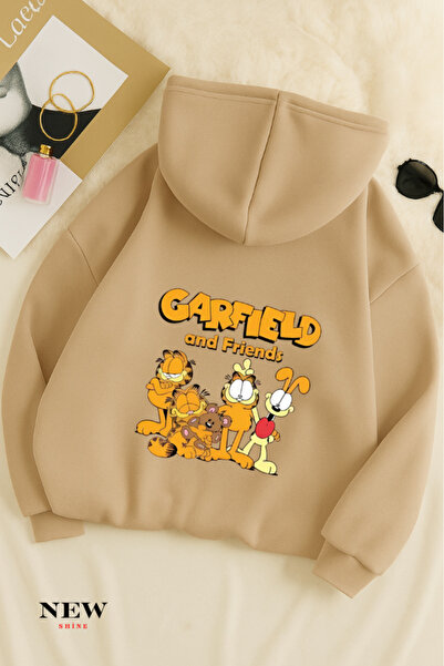 New Shine Παιδικό φούτερ με κουκούλα με στάμπα Garfield