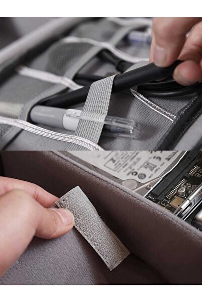 Fstyle Multifunctional digital accessories storage and organizing bag, mobile phone and power bank cables, charging cables organization