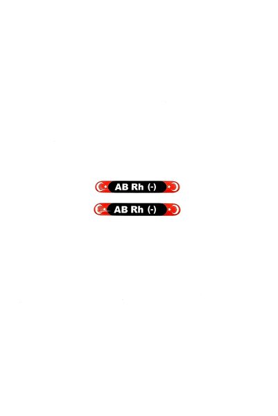 BsElektronik Damla Sticker Blood Type Set of 2
