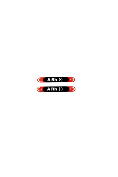BsElektronik Damla Sticker Blood Type Set of 2