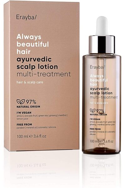 Erayba ايرايبا لوشن فروة الرأس الايورفيدا للشعر من اولويز بيوتيفول يحفز نمو ا...
