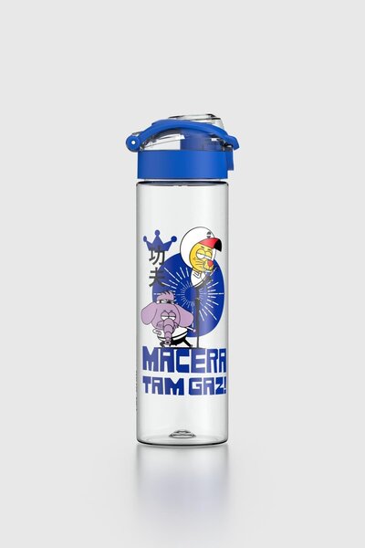 Renga Saga Kral Şakir Patterned 630 ml Tritan Children's Water Bottle 222030 Blue