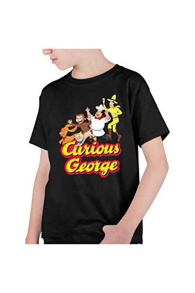 OEM Παιδικό μπλουζάκι Curious George Zoo Chimpanzee για αγόρια