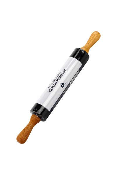 Universal Bamboo Handle Silicone Rolling Pin, Special Rolling Pin for Those Who Love Dough Rolling, Large