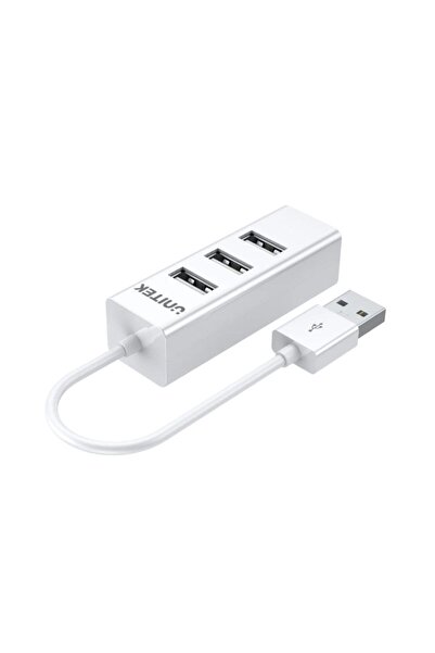Unitek 4-Port USB 2.0 Hub – 480Mbps, Plug & Play, White | Y-2146
