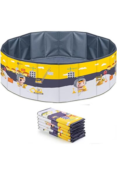 rexa حوض كرات للأطفال، حوض لعب محمول كبير للأطفال الصغار مع كرات محيط قابلة للطي